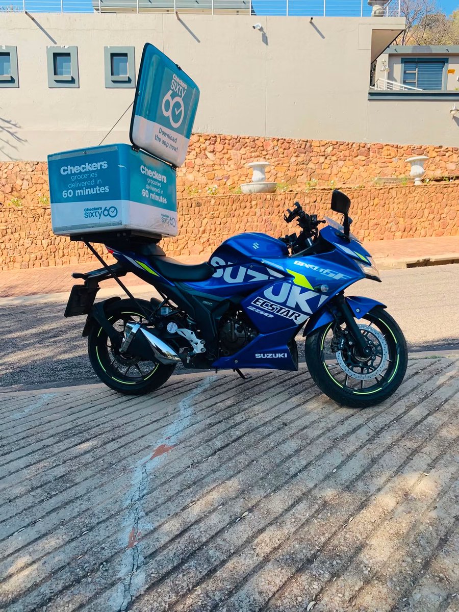 YourBoiShu_'s tweet photo. This is how South Africans are serious,they even deliver with racing bikes😂😂🔥 https://t.co/0zSwSvGmU7