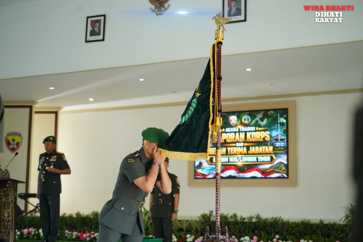 Korem162W's tweet photo. Danrem 162/Wira Bhakti Pimpin Tradisi Laporan Korps dan Sertijab Dandim 1615/Lombok Timur

📍   Makorem 162/Wira Bhakti 
🗓️   13 Juli 2026

https://t.co/iwz8nHXlyn

@puspentni
@tni_angkatan_darat
@kodam.ix.udayana
#TNI_PRIMA 
#kodamudayana
#wirabhakti https://t.co/RMQJ1GsV4p