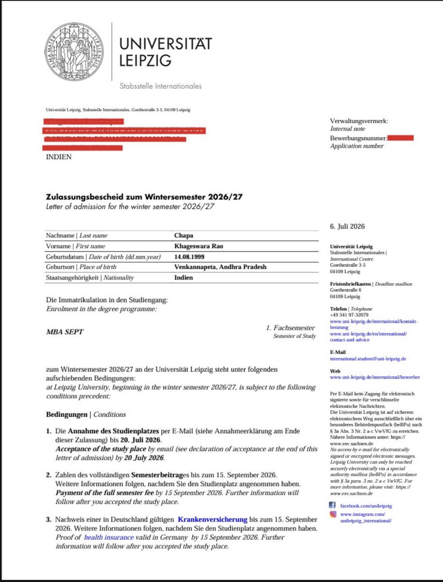 ChapaKhagesh's tweet photo. 🇩🇪🎓 I need your support to fulfill my dream
Every contribution, big or small, will bring me one step closer to my dream. If you’re unable to donate, please help
❤️ Support my fundraiser: https://t.co/3jn5HCpu1h
#SupportEducation #BlockedAccount #Milap #Crowdfunding #DreamBig https://t.co/ZH2t6PYNim