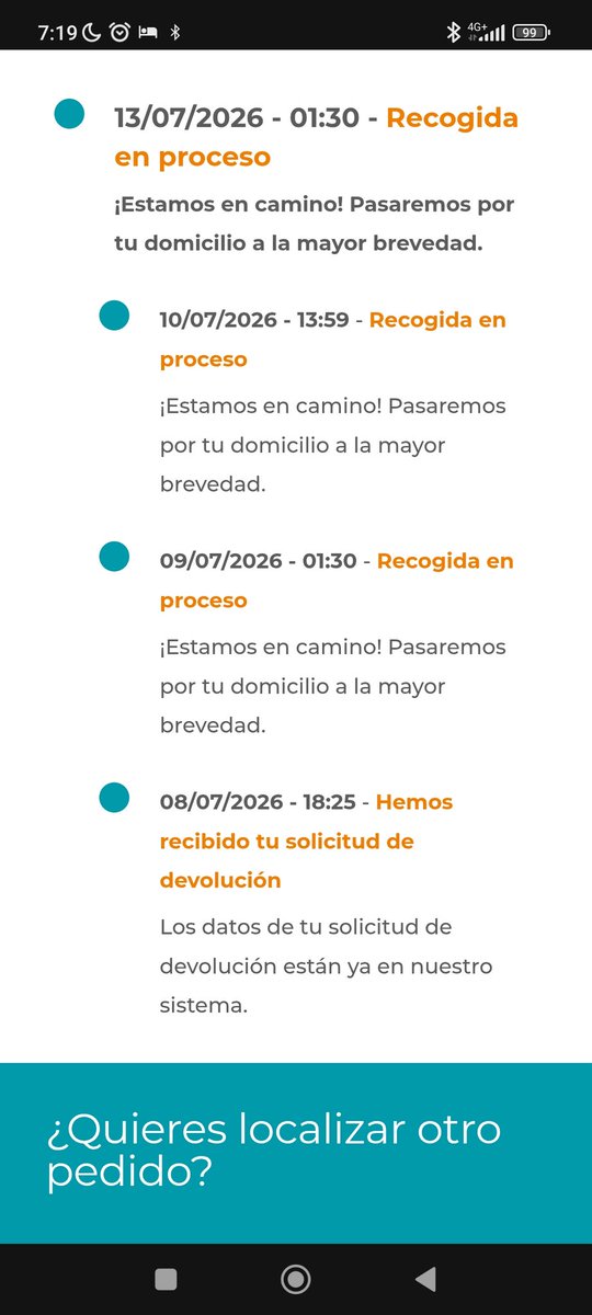 luciferfran's tweet photo. Todo bien @puntoceleritas ??? Según el sms pasaban el día 9 de 9:00 a 19:00... https://t.co/VQD4TTGVbX