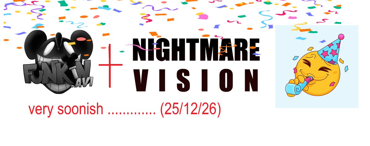 AviFunkin's tweet photo. Funkin.avi (Nightmare Vision Release) 12/25/26

V2.5 afterwards in like 2-3 years, probably. Some of us are genuinely tired and not as invested in this anymore, sorry.

Hopping off this project again after finishing my part of the code. Old code sucks ass.

-Don https://t.co/hChRqMhtsA