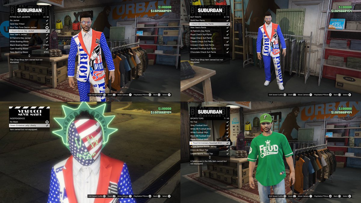 TGKSProductions's tweet photo. Last day for GTA+ Members to take advantage of everything below!

FREE VEHICLE
- Ocelot Stromberg (Sports Classics)

THE VINEWOOD CLUB BENEFITS
Car Club (All Vehicles 20% off)
          • Pegassi Oppressor Mk II
            (Motorcycles)
          • Ocelot R88 (Open Wheel)
          • Albany Hermes (Muscle)
          • Declasse Walton L35 (Off-Road)
          • Overflod Pipistrello (Super)
          • Ocelot Ardent (Sports Classics)
          • Grotti Turismo Classic (Sports
            Classics)
          • Vapid Dominator GT (Muscle)
          • Emperor Vectre (Sports)

LIMITED TIME LIVERIES
Purchase from The Vinewood Car Club
- Conveyor (Ocelot Ardent)
- Sessanta Nove Multi-Color (Pegassi
   Oppressor Mk ll)
- Mambas 24 (Emperor Vectre)
- Splashes 76 (Överflöd Pipistrello)
- Amazing Albany ll (Albany Hermes)

CHAMELEON BODY AND WHEEL PAINT
- Teal/Purple Flip

CLOTHING UNLOCKS
- Feud Anniversary Baseball Shirt
- Independence Day Jacket and Pants
- Green Emissive Lady Liberty Mask

BONUSES
5x GTA$ and RP
- G's Caches
2x GTA$ and RP
- Air-Freight Cargo Sell Missions
- KnoWay Out Missions + Home Sweet
   Home

DISCOUNTS
GTA$2,000,000 off
- Mansions
60% off
- Hangars & Upgrades & Modifications
- McKenzie Field Hangar

#GTA5 #GTAOnline #RockstarEditor #RockstarGames
