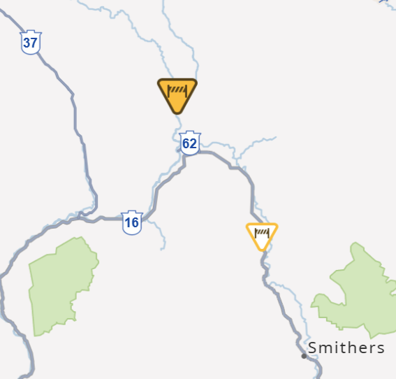 DriveBC's tweet photo. 👷♂️👷♀️#KispioxValleyRd - construction crews will be working at the Kispiox River Lodge near #NewHazelton until early September.
Work will be taking place 24/7.
#Kispiox
ℹ️https://t.co/hZNAu328Tc https://t.co/jgfdZMuTKu