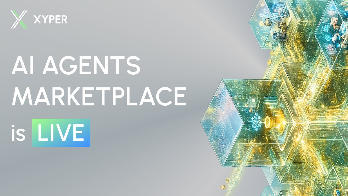 yanagida053334's tweet photo. 🎉 Big update from Xyper Market! AI agents can now help you earn on-chain with passive income opportunities 🤖💵 Explore the possibilities of deploying autonomous agents for content creation and distribution at https://t.co/DgKeqSSuaS https://t.co/iCyBIJTw39
