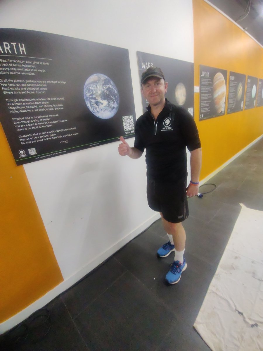 bartle_sam's tweet photo. My Planetary Poetry Exhibition is now ready to view at Blank Canvas CIC in Princes Quay (Level 3) Hull!
It runs until 31 July & I have a launch evening this Thurs (16th) at 6:30pm (doors open at 6pm). It'd be great to see you there if you can make it
#visithull #hullarts #poetry https://t.co/reIwbPTXS6