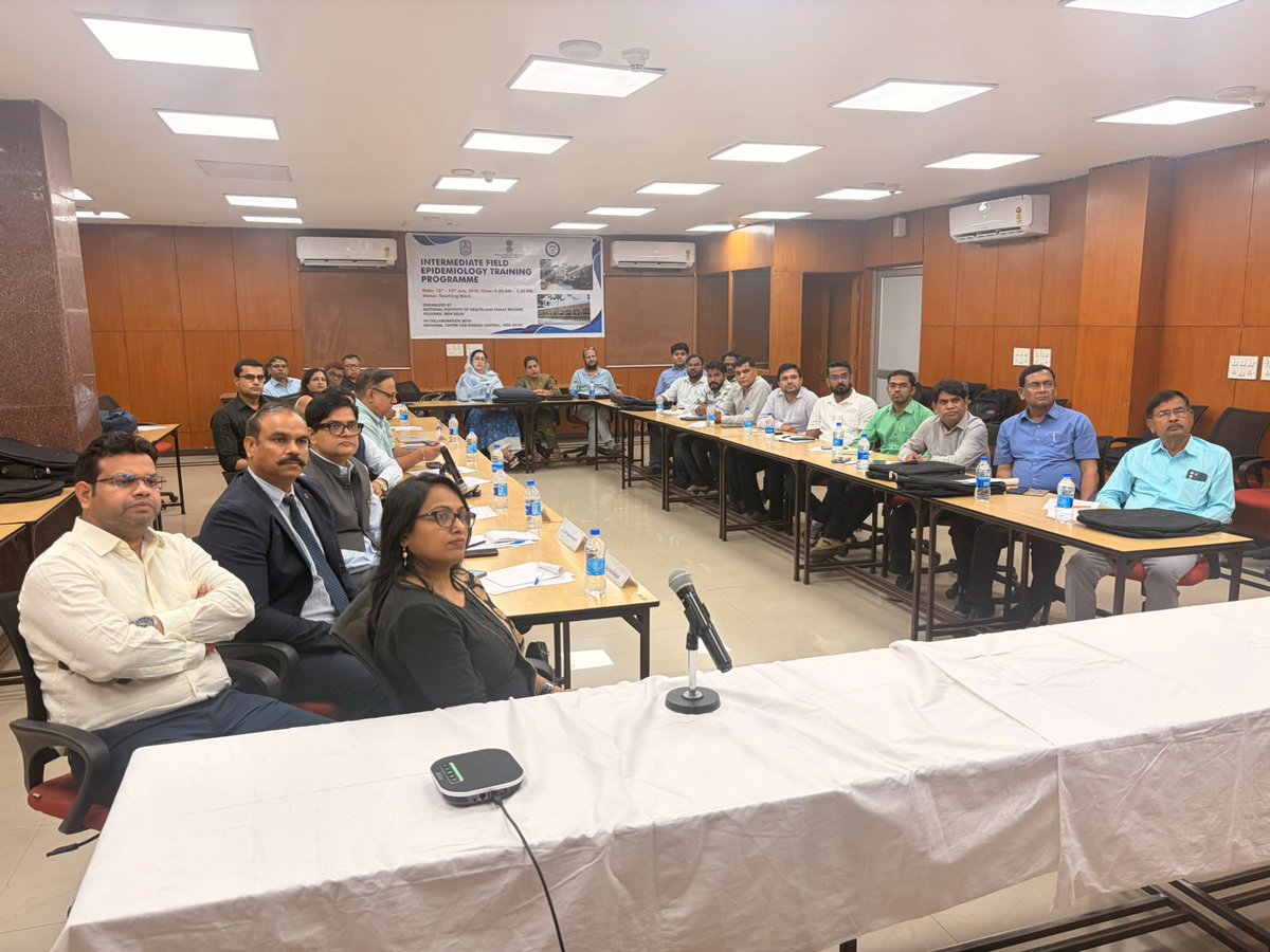 NIHFWofficial's tweet photo. NIHFW, in collaboration with the National Centre for Disease Control (NCDC), has commenced the Intermediate Field Epidemiology Training Programme (IFETP) – Cohort 1 Contact Session from 13–17 July 2026 under Dr. Rajesh Ranjan, Faculty, NIHFW. https://t.co/JctrjxLayC