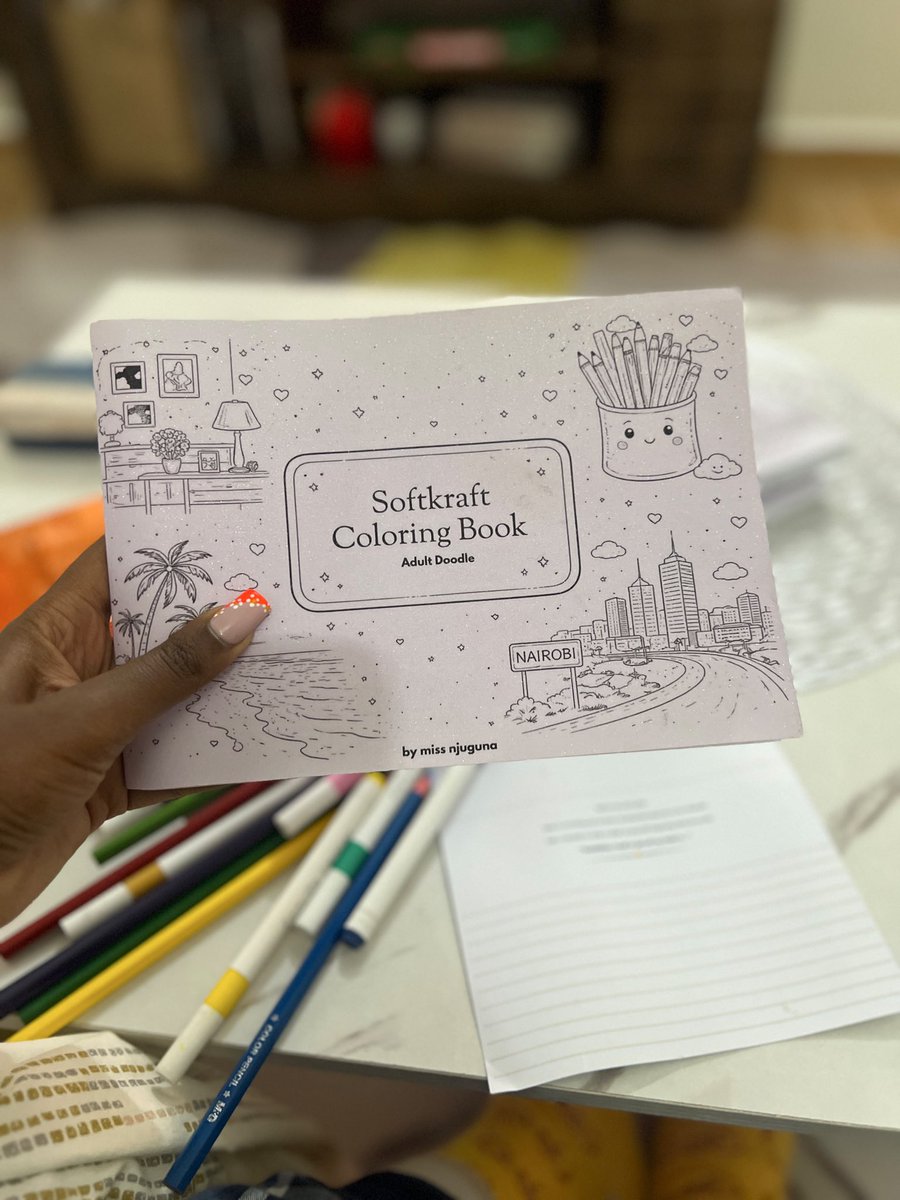 MissNjuguna2's tweet photo. Cozybooksintro.
I’m Rita, a digital art artist.I create activity books for kids and adults. Color book going for 1500/ with color pencils and 900 without. I’ve realized I’ve never properly introduced my work on here. If you found my books through @_WanjiruWeru much appreciated.❤️ https://t.co/GaVTnMoC1l