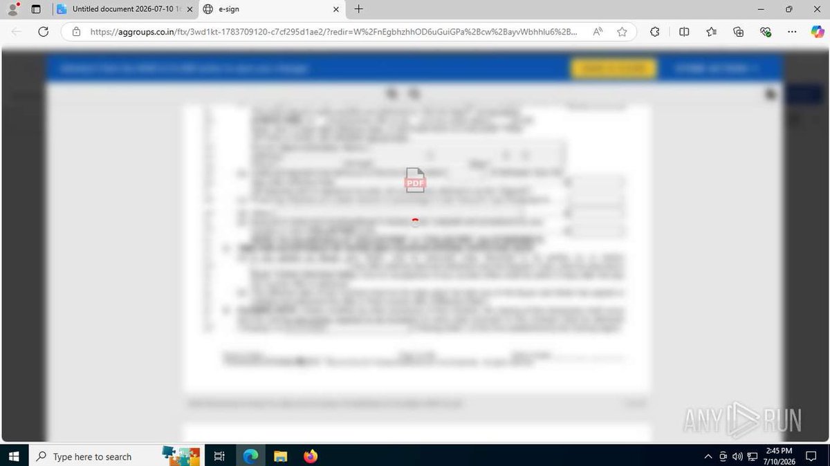 MalasadaTech's tweet photo. Unknown Thractor Abusing Faronics Deploy

Observed a new one (new to me) in a public Any Run session - Faronics Deploy (UEM or RMM?). Looks like it's delivered via the "Shared Document" theme. Monitor for connections to faronicsdeploy[.]com. https://t.co/asRbpcfJEs