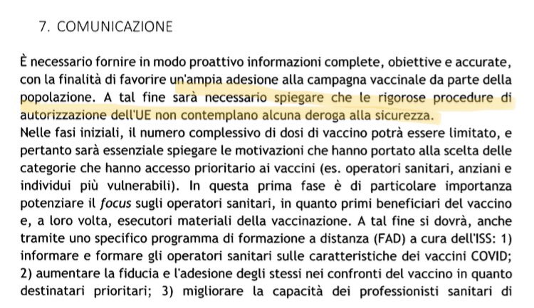 RHolzeisen's tweet photo. ‼️Già il Decreto n. 1 del 2 Gennaio 2021 di Roberto (della Non-) Speranza offre tanti spunti per la sua audizione:
♦️Il Ministro della Non-Salute e della Disperazione dichiara il 2 Gennaio 2021 che solo dopo „uno o più vaccini si mostrino in grado di prevenire l‘infezione, si focalizzerà l‘attenzione anche sulla riduzione della trasmissione“.
Peccato che la bugia della prevenzione del contagio e trasmissione virale è stata invece raccontata ai cittadini sin da subito. E soprattutto - questa è la prova istituzionale che in data 2 Gennaio i responsabili della campagna cosiddetta „vaccinale“ sapevano che non c‘erano le prove dell’inibizione del contagio virale.
♦️Nonostante che dai contratto di acquisto firmati dagli Stati membri con i produttori dei sieri della morte - sulla base degli APA stipulati dalla von der Leyen con delle sms poi cancellate - risultasse in chiare lettere che il produttore dichiarava che c‘era troppo poco tempo per studiare i meccanismi dei componenti e del meccanismo dello stesso cosiddetto „vaccino“ e che dunque, il produttore non poteva garantire nè l’efficacia e tantomeno la sicurezza (chiedendo e ottenendo totale manleva dagli Stati membri e dall‘UE per i danni arrecati ai cittadini ignari che erano stati ridotti a mere cavie), Roberto dello Non-Speranza nel suo decreto n.1 del 2 Gennaio 2021 dichiara che nella strategia di comunicazione (alias di inganno sistemico dei cittadini con esito spesso fatale) „sarà necessario spiegare che le rigorose procedure di autorizzazione dell‘UE non contemplano alcuna deroga alla sicurezza“.
Invece sono state autorizzate delle nude e crude sostanze sperimentali, che peraltro risulta sempre dallo stesso Decreto Ministeriale n.1/2021, laddove Speranza dichiara „le raccomandazioni saranno soggette a modifiche e verranno aggiornate sulle base dell‘evoluzione delle conoscenza e alle informazioni sull‘efficacia vaccinale e/o immunogenicità, sulla sicurezza della vaccinazione in diversi  gruppi di età e gruppi a rischio … „. A questo punto va evidenziato che in certe RSA dopo la „vaccinazione“ a gennaio e febbraio c‘era una moria e per i sanitari veniva introdotto da Mario Draghi e Roberto Speranza il 1 Aprile 2021 l‘obbligo „vaccinale“ a prescindere dall‘età e persino a prescindere da un’eventualità stato di gravidanza. 
Vedi qui il contratto APA con la Pfizer con in allegato l‘ordine di acquisto firmato dal rispettivo stato membro - tra cui anche dall‘Italia
👇👇👇
https://t.co/k8TAldymZG
La Commissione d‘inchiesta ha i contratti, e i singoli ordini d‘acquisto firmati per l‘Italia???
Il testo qui allegato è stato pubblicato sin da Aprile 2021 sul sito della RAI, inserito nel servizio di una trasmissione di REPORT … 
♦️Perché non è stata realizzata la farmacovigilanza attiva che il Ministro della (Non-)Salute annunciava nel decreto? Certo - va pure detto - che anche sotto il governo Meloni con il suo Ministro alla (Non-) Salute Orazio Schillaci nulla è cambiato al riguardo.

Qui l‘intero documento con cui il Ministro della Non-Salute e Disperazione Roberto Speranza ha aperto la campagna vaccinale in data 2 Gennaio 2021: 
👇👇👇
https://t.co/AZfMw4tPWY

@Marcolisei @mariogiordano5