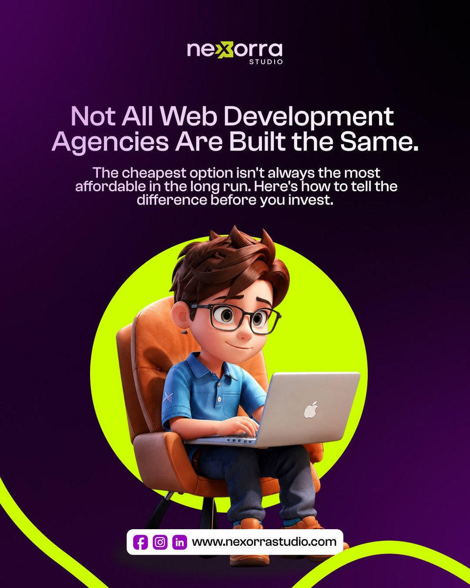 Nexorra_studios's tweet photo. Hiring the wrong web agency is more expensive than hiring the right one.
Here’s what to look for before you sign anything.
https://t.co/yelGi8buLT
#WebDevelopment #NexorraStudio #Startups https://t.co/rSsBh1Oocz