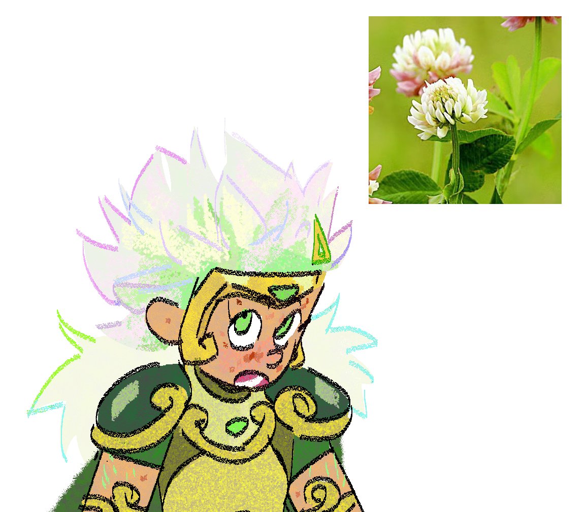 l5e448's tweet photo. I can't unsee Marcy clover hair https://t.co/DzuNUFR2ej