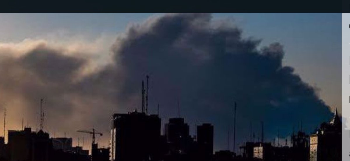shazmigangs's tweet photo. BREAKING: Iran has just launched a large-scale surprise attack on Kuwait, with three ballistic missiles directly impacting US ATACMS ground-to-ground missile systems. Massive plumes of smoke rising. https://t.co/DTMDe8jf4a