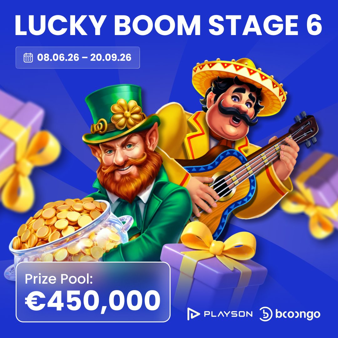zumobet's tweet photo. 🎯Have you met Lucky Boom yet?
⚡Stage 6 is live with €30,000 in the #prize pool.

Go to the site, check the entry conditions, #play and climb the #leaderboard 🔝

👉Join Stage 6 now: https://t.co/wrCzr1dMwP https://t.co/ASVcAA5biZ
