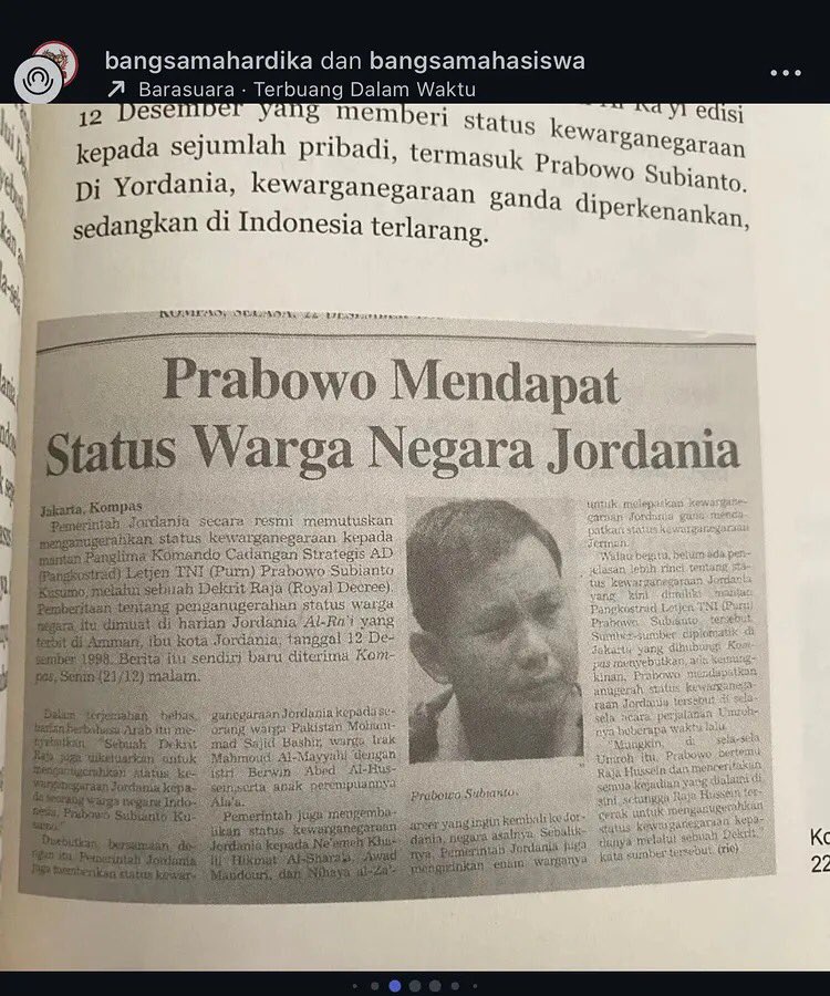sibambaang's tweet photo. "Saya akan kembali ke Jordania sebagai rakyat biasa."

(Setelah membubarkan Indonesia 2030) https://t.co/lnHKALOOsb