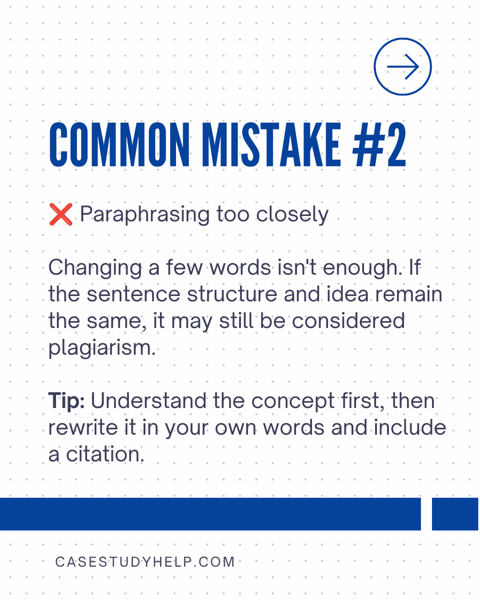 casestudyhelp's tweet photo. Plagiarism isn't always intentional.

Many students lose marks because of avoidable citation and paraphrasing mistakes.

Read Blog: https://t.co/jiIsJyV3WE

#plagiarism #academicwriting #researchtips #studentsuccess #universitylife #dissertation #assignmenthelp #casestudyhelp https://t.co/upvHSgPcMS
