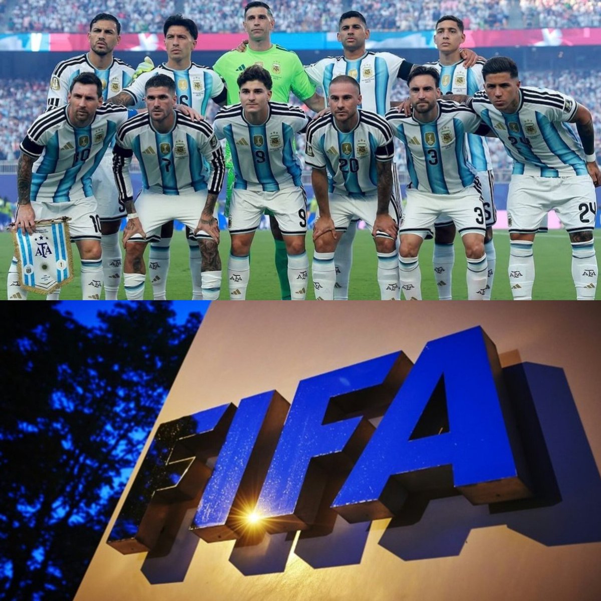 BeketAdil's tweet photo. Shame on FIFA and the Argentina national team. 
#FIFA #Argentina #football , #WorldCup https://t.co/2qItNbNEbl