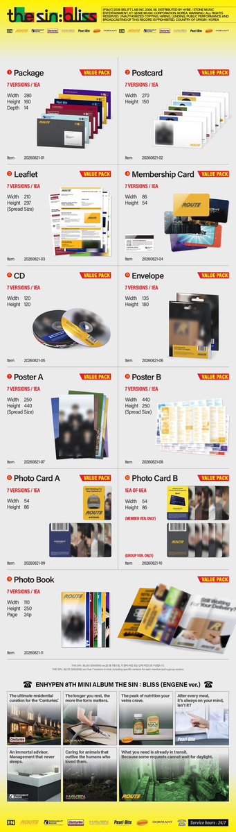 salebymaggi3's tweet photo. rt สุ่มแจก 4 อัลบั้ม
wts / pre-order

PRE-ORDER ENHYPEN - THE SIN : BLISS (รอบไซน์ offline) 

🚢 Photobook ver.
- อัลบั้มละ 290฿ / Set 1,150฿ (มัดจำ 150฿/ea.)
 
🚢 Engene ver.
- อัลบั้มละ 200฿ / Set 1,390฿ (มัดจำ 100฿/ea.)

✈️ Weverse ver.
- อัลบั้มละ 150฿ (มัดจำ 50฿)

- มัดจำที่เหลือชำระภายใน 31/08
- อัลบั้มไม่แกะ ได้ของครบทุกอย่างนะคะ

gg form : https://t.co/13oAg4CH1T

ปิดรับเมื่อครบยอดที่ต้องการค่ะ
#ตลาดนัดENHYPEN