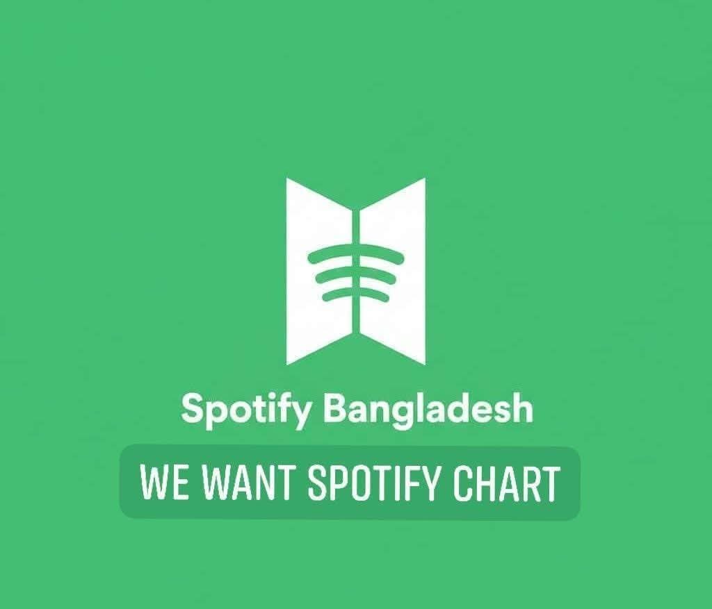 JeonM14388's tweet photo. @Spotify and @SpotifyCares
We hope Spotify will recognize the growing music audience in Bangladesh. Bringing Spotify Charts to Bangladesh would be a meaningful step for listeners, artists, and the country's music community.
#BringSpotifyChartstoBD #BDdeserveSpotifyChart https://t.co/eEVKQIi7bB