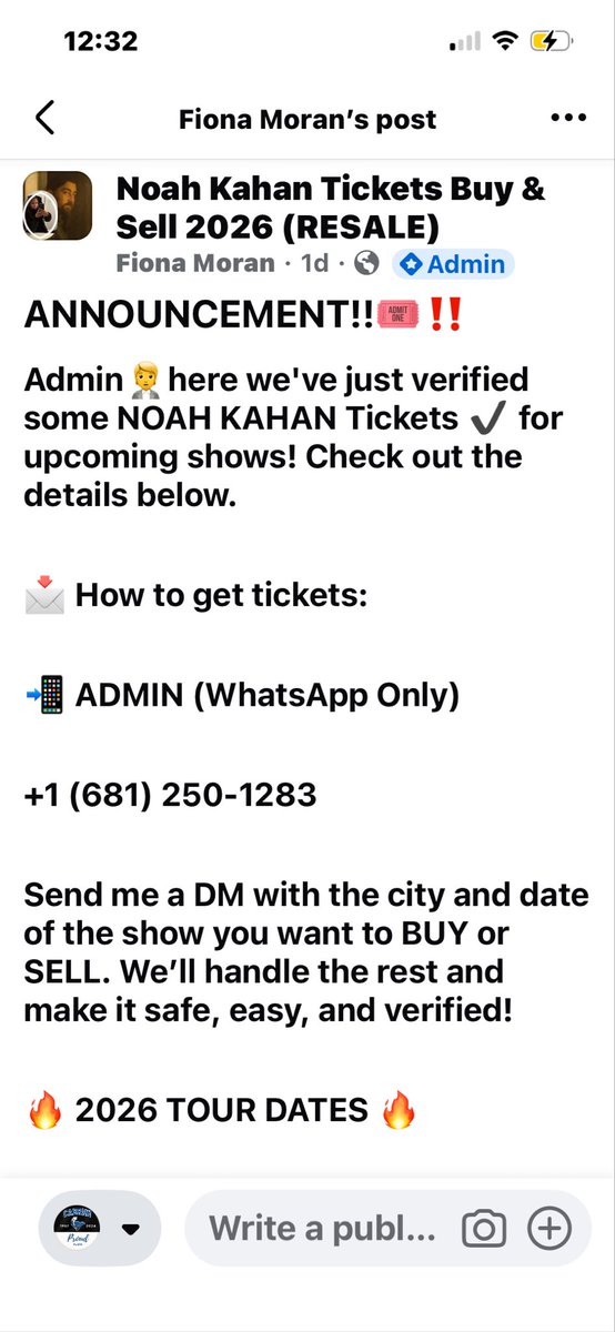 PlambeckChris's tweet photo. @NoahKahan my daughter was scammed 500.00 trying to attend the July 15th concert. She is heartbroken. People are so cruel https://t.co/RMoVPmtXgt
