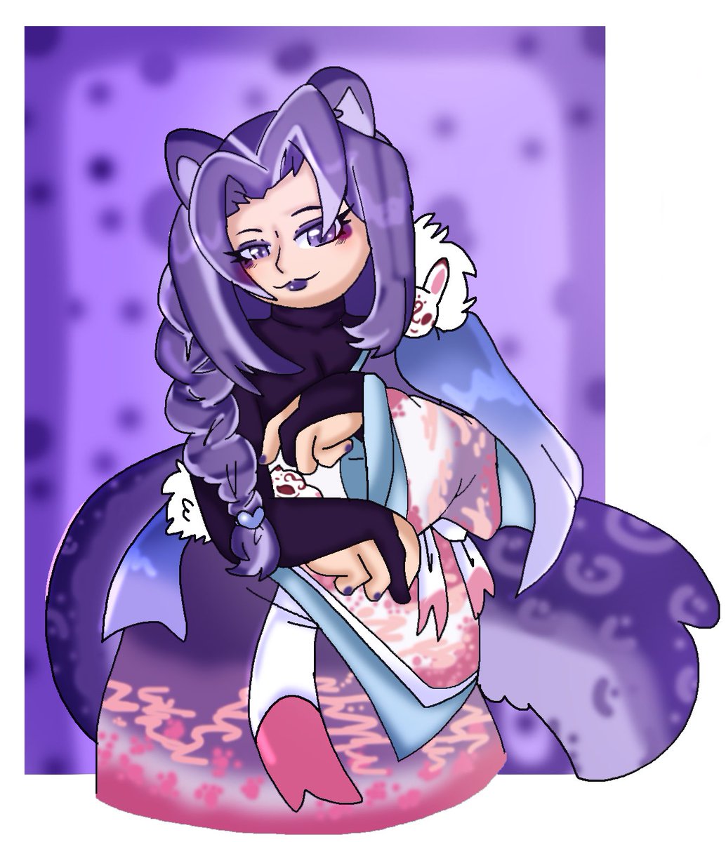 XxbunnygirlxX2's tweet photo. My art fight attack on @Midnight_Saint_ ! https://t.co/kcpoupknSQ