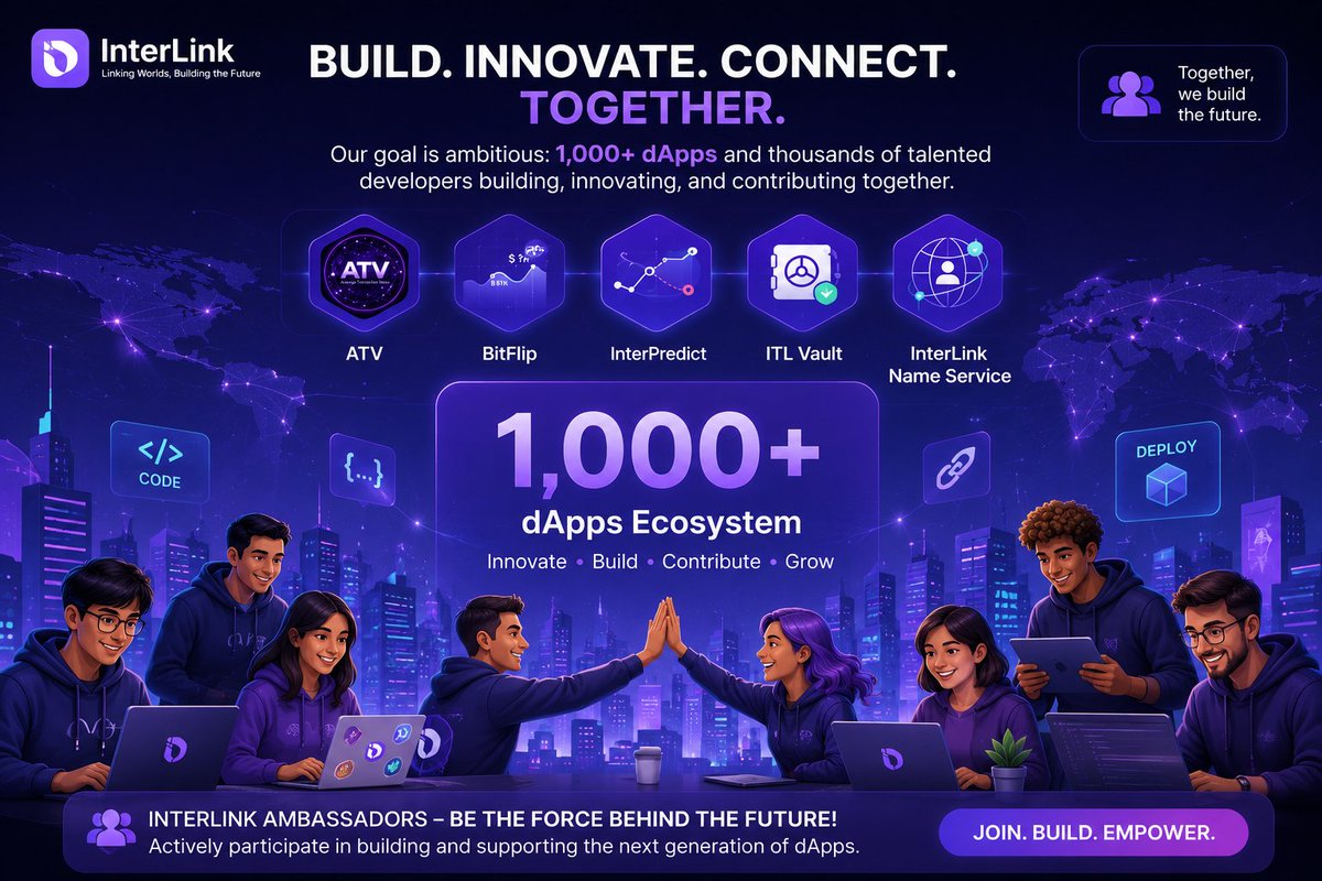 venky_Interlink's tweet photo. Our goal is ambitious: 1,000+ dApps and thousands of talented developers building, innovating, and contributing together.

We also hope that all InterLink Ambassadors will actively participate in building and supporting these dApps.
#InterLink #ITL #ITLG #dApps #ITLX https://t.co/FPkDi6g3ps