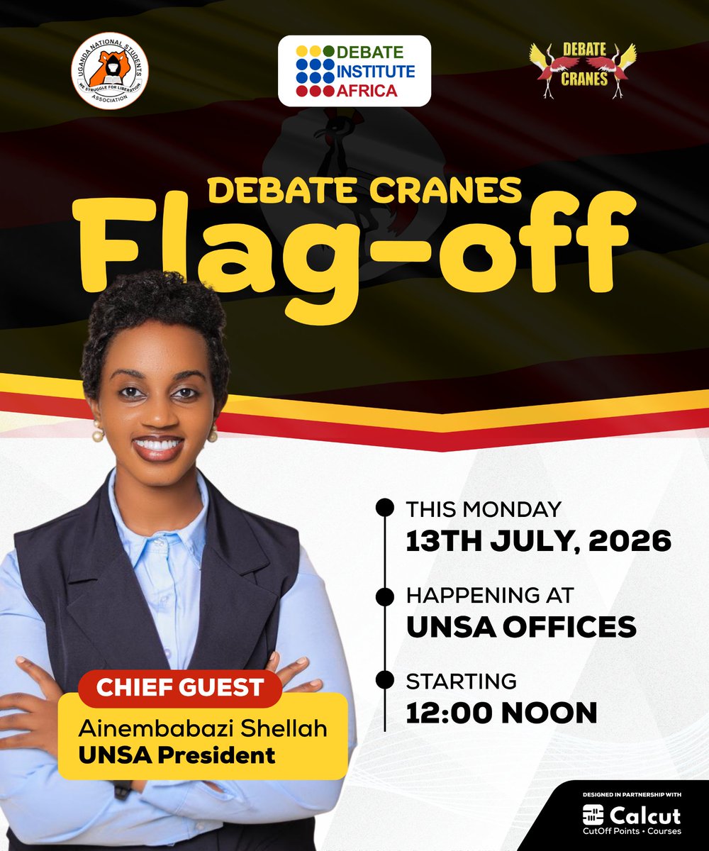 RangersUnion63's tweet photo. New | #Pre-WSDC Debate Cranes Flag off by UNSA President at 12pm. https://t.co/ZAvKhQIuYA