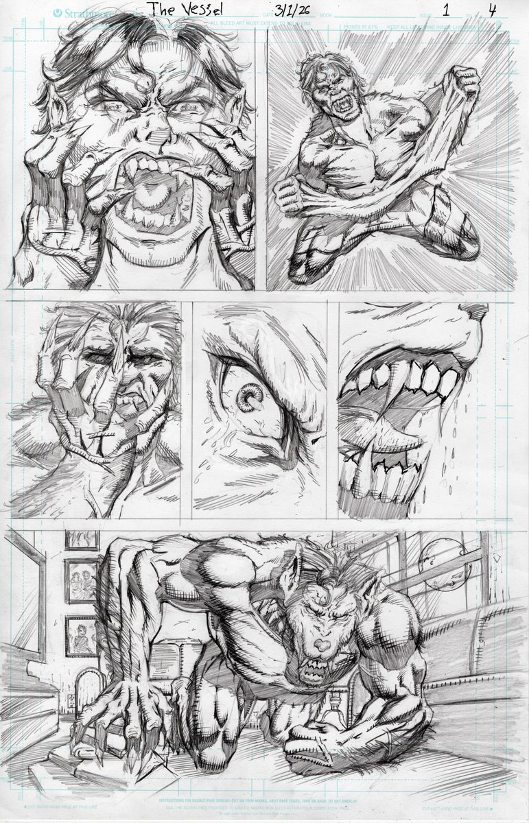 gmillsart's tweet photo. The Vessel Issue 1 Page 4 🐺🐺 #werewolf #comics #comicbook #comicart #drawing #art #supernatural #creature #horrorcomics #indiecomics #thevessel https://t.co/abZG9zkImR