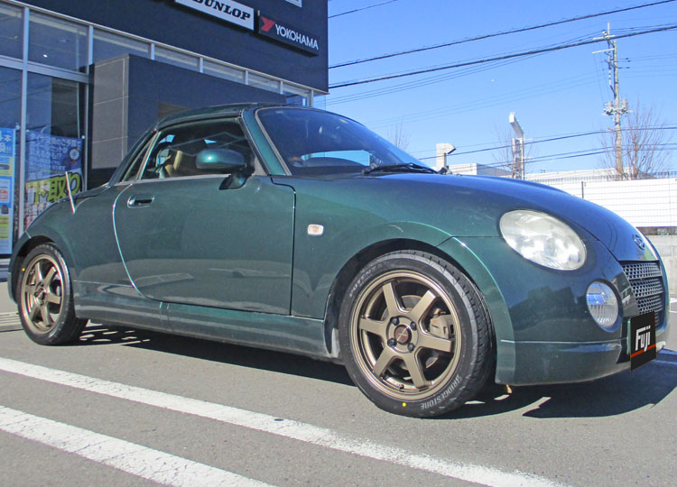 fuji_tire's tweet photo. マイカードレスアップフォトからピックアップ
ダイハツ/コペン
ホイール:TRYALPHA/J-TECH S-6
カラー:ブロンズ
サイズ:FR:4.5J-15
#コペン
#TRYALPHA
#ドレスアップフォト
詳細を見る
https://t.co/AMIN36tihX https://t.co/ck0bG5RMbz