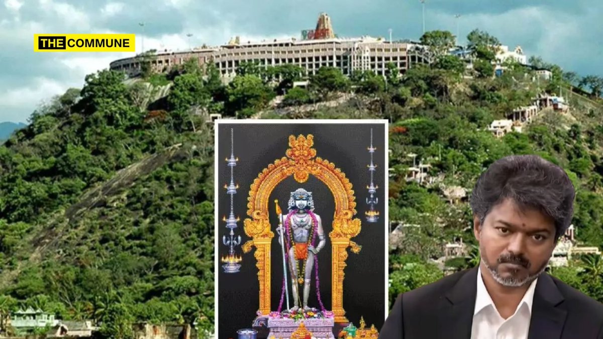 TheCommuneMag's tweet photo. How HR&amp;CE Under Joseph Vijay's TVK Govt Gave Away Palani Temple’s ₹100 Crore Land To Private Buyers 
 https://t.co/yRZxvv1nAh https://t.co/2t43bvYV76