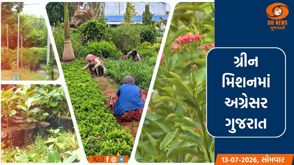 DDNewsGujarati's tweet photo. ЁЯФ╕ркЧрлНрк░рлАрки ркЧрлБркЬрк░рк╛ркд ркмркирк╛рк╡рк╡рк╛ ркорк╛ркЯрлЗ ркЧрлБркЬрк░рк╛ркд рк╕рк░ркХрк╛рк░ркирлБркВ ркорк╣рк╛-ркЕркнрк┐ркпрк╛рки
ЁЯФ╕11.80 ркХрк░рлЛркб рк░рлЛрккрк╛ркирк╛ рк╡рк┐ркдрк░ркг рк╕рк╛ркерлЗ 5.51 ркХрк░рлЛркб рк╡рлГркХрлНрк╖ рк╡рк╛рк╡рк╡рк╛ркирлЛ ркирк┐рк░рлНркзрк╛рк░
рк╡рк╛ркВркЪрлЛ рк╡рк┐ркЧркдрлЗ: https://t.co/wTCVrusZTn
@arjunmodhwadia
#GreenGujarat #VanMahotsav #TreePlantation #EnvironmentConservation #ClimateAction #GujaratForestDepartment