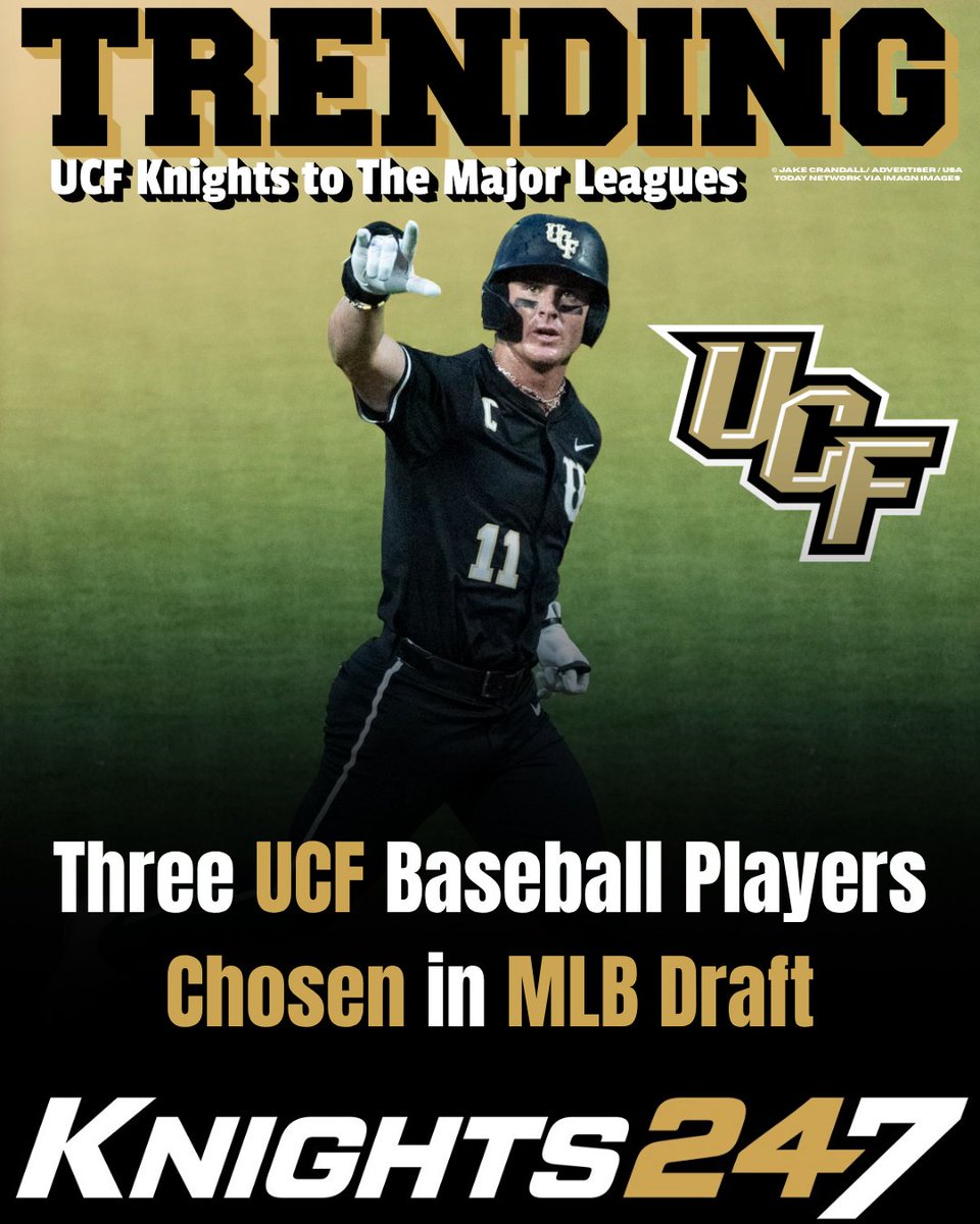 Andrew_Cherico's tweet photo. TRENDING: UCF gets Three Players chosen in the MLB Draft, headlined by UCF Star Andrew Williamson. ⚔️⚾️

Read who of the Knights found a home during the draft here: https://t.co/gsViX1MlJ5

Story by @joehio_ of @Knights247 https://t.co/nVX9GwKmnM