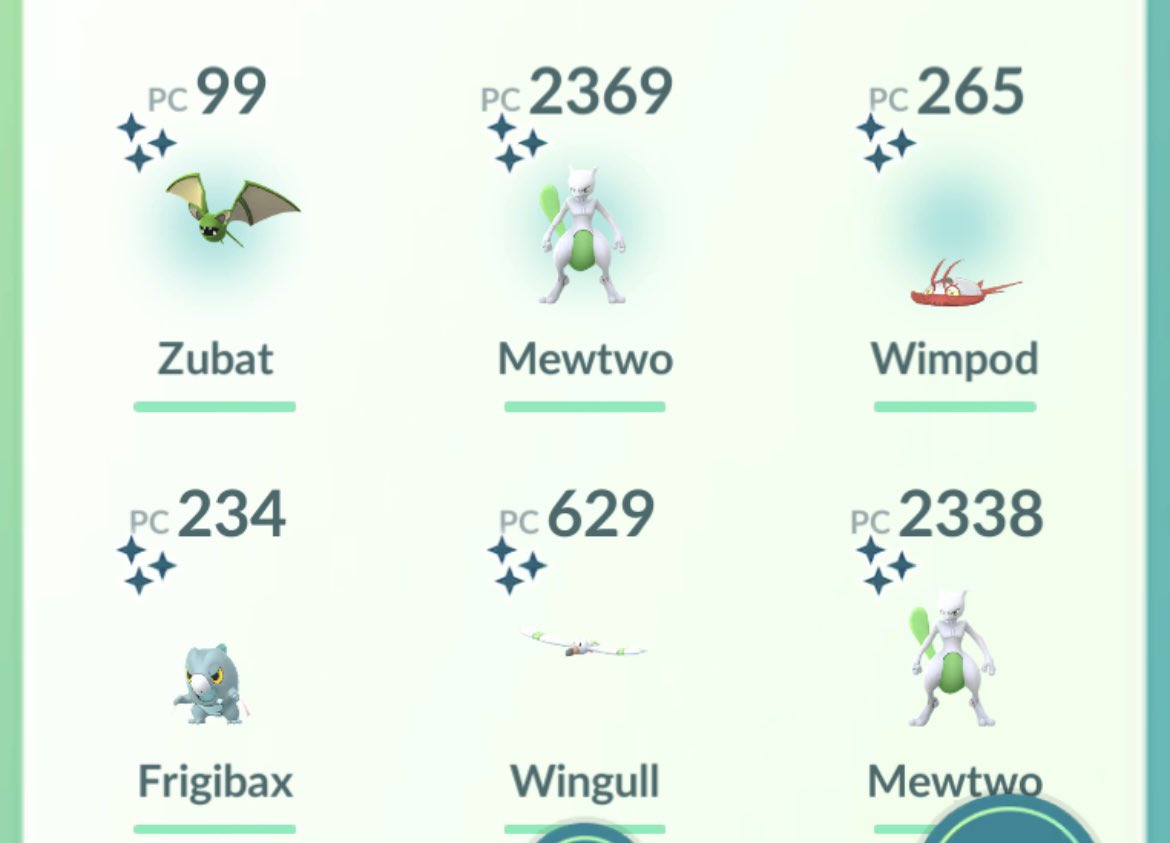 diegodja1989's tweet photo. Bueno, aquí va el recuento de los daños en este #gotour de #pokemon
Se logró hundo con fondo, 27 shiny y 24 legendarios con fondo (19 Mewtwo y 5 otros)
La diversión y la mojada; nadie te lo quita pero puedo decir que me fue bien para los tiempos que se jugó https://t.co/boIpt916T6