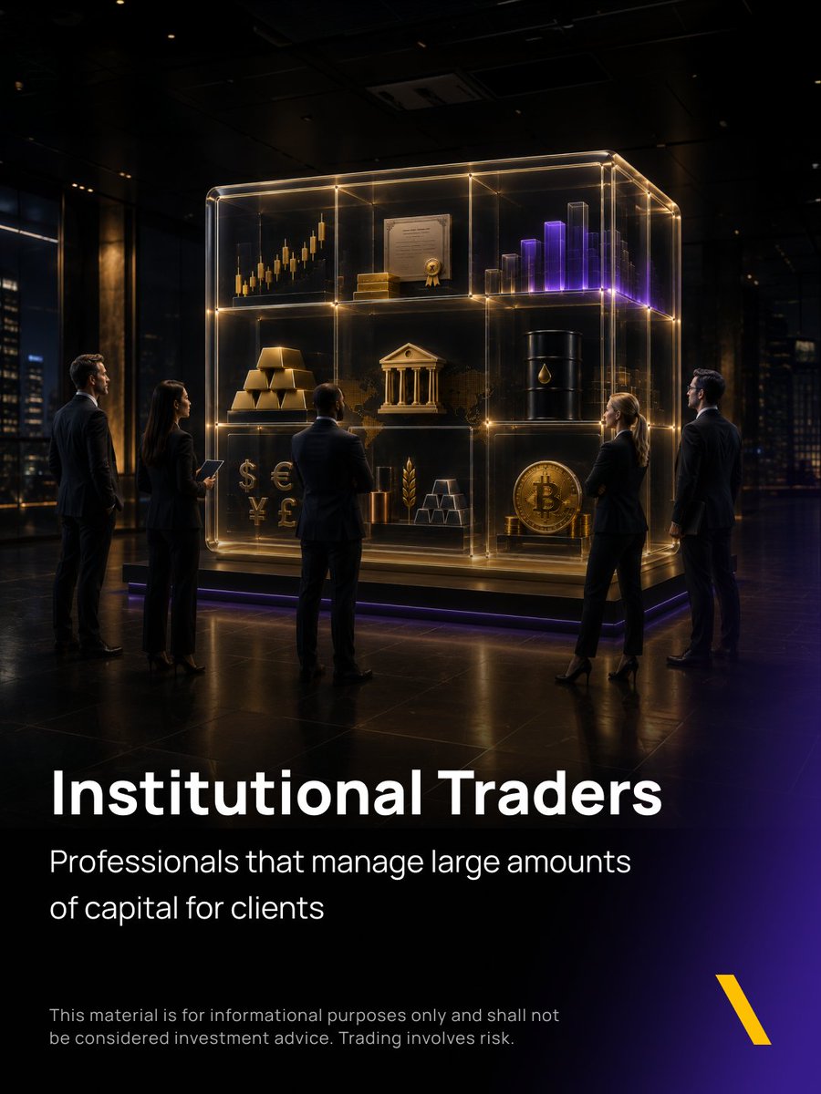 OneRoyalEN's tweet photo. 🤔 Who are institutional traders?

They’re professionals or organisations that manage huge amounts of capital.

🏦 They trade massive volumes, often impacting market prices, liquidity, and sentiment.

Learn more in our latest blog.

#InstitutionalTraders #TradingEducation https://t.co/Q444LK0BRe