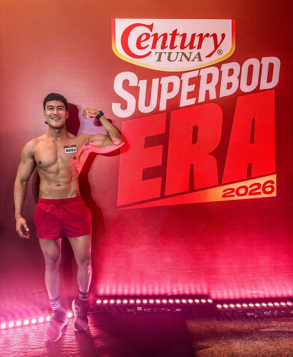 PrinceDGZMN's tweet photo. Officially a Superbod! We made it! 😭 I hope you can join me in this crazy side quest #CenturyTunaSuperbod2026 @Century_Tuna https://t.co/ZzGosJr2aa