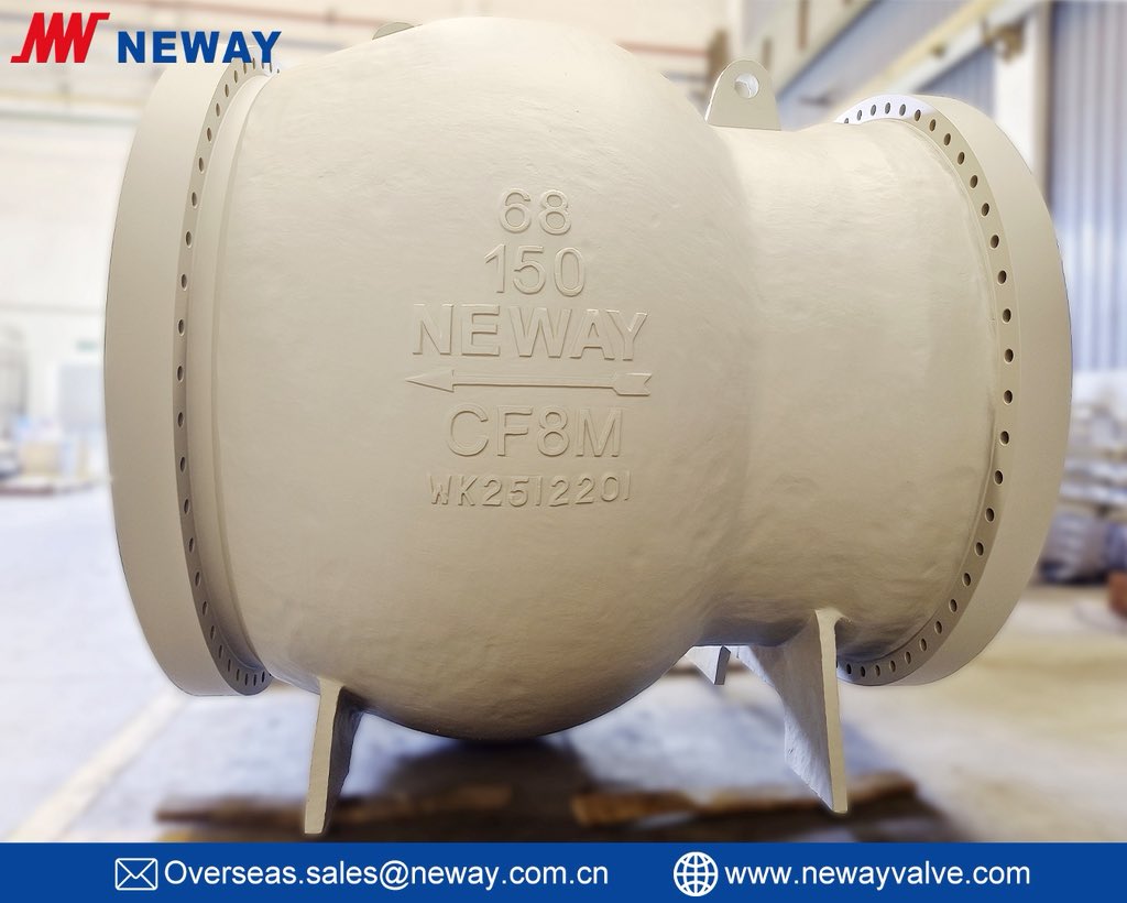 NewayValveSZ's tweet photo. 🌟 NEWAY 68-inch Axial Flow Check Valve successfully passed customer acceptance and completed delivery!
The valve features an internal Venturi flow channel, engineered to meet the demanding requirements of oil &amp; gas industries. https://t.co/JGlxOpjZVs