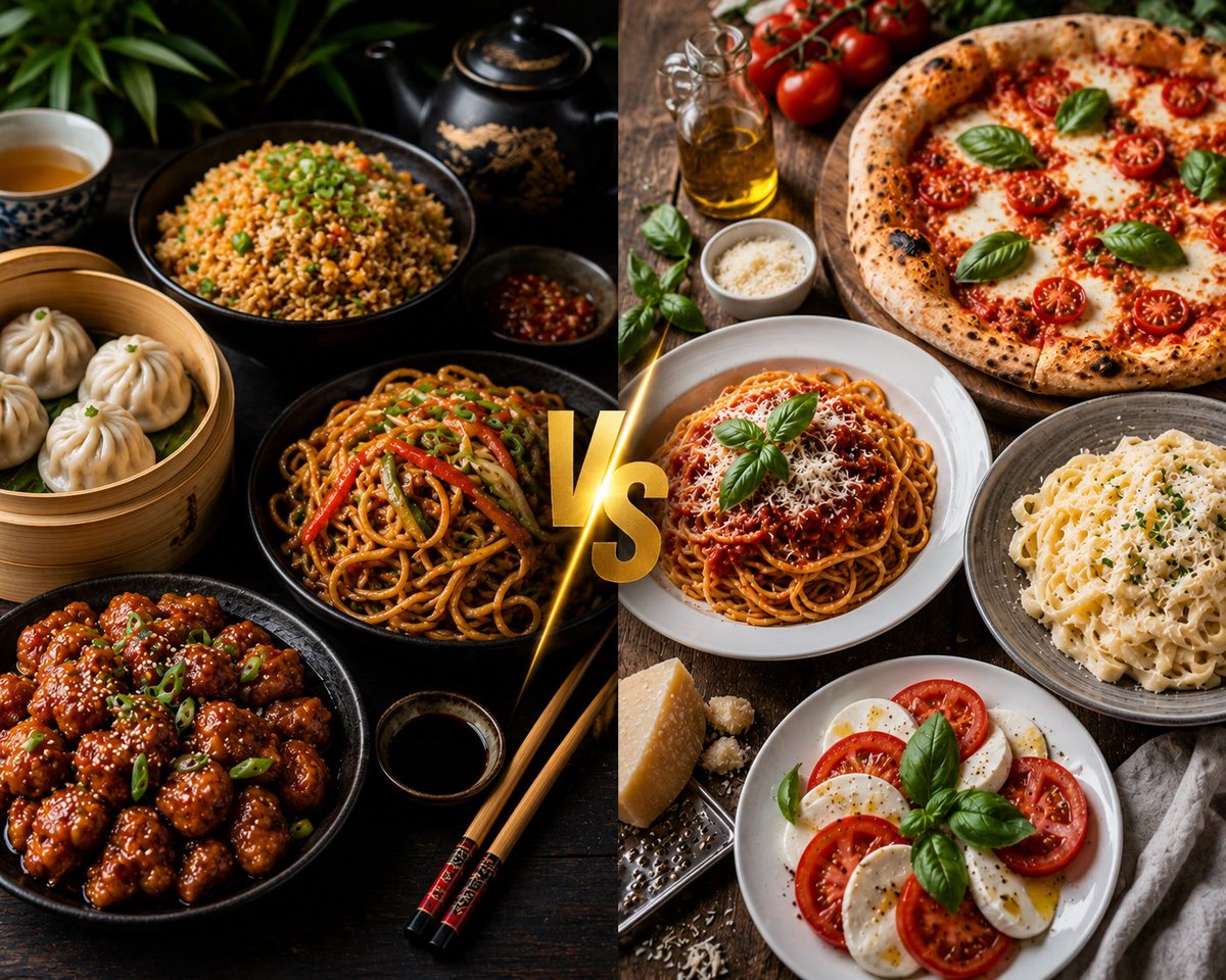 Vijaychuhan07's tweet photo. Are you Chinese food person or Italian food person ? https://t.co/V4u98zT1Av