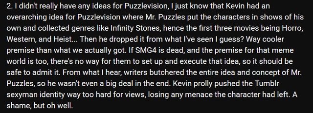 lumirunner's tweet photo. He spoke about Glitch briefly before, having alluded to plagiarism and bad work conditions happening at the company. This post was a response to when their long-running machinima series SMG4 ended in 2025, to the surprise of many fans. https://t.co/hsQffF2nJF