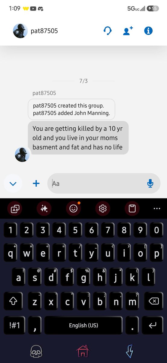 j_manning55's tweet photo. How is it that I can pay your games normally since 2014 no issues and defend myself and good enough to that they complain to get me.temp banned but yet this supposed 10 10 year old can send texts and still be active? hows that make make since? https://t.co/B6O8u6Ls0z