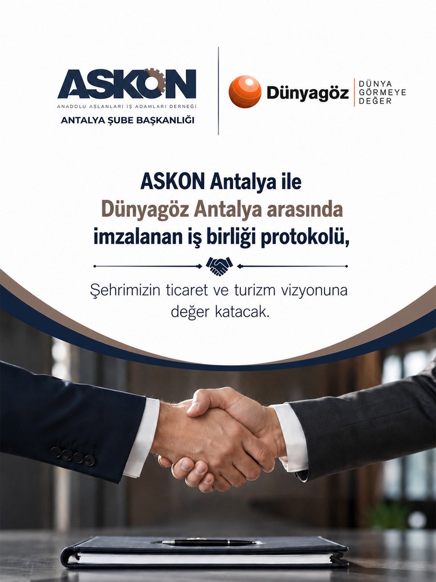 AntalyaAskon's tweet photo. Sağlıkta Güçlü İş Birliği

ASKON Antalya ile Dünyagöz Antalya arasında imzalanan iş birliği protokolünün hayırlı olmasını diliyor, bu anlamlı iş birliğinin her iki kuruma da başarılar getirmesini temenni ediyoruz. https://t.co/drlcyHvacC