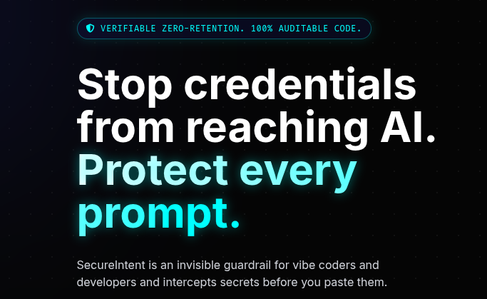 Secureintent.ai tweet media
