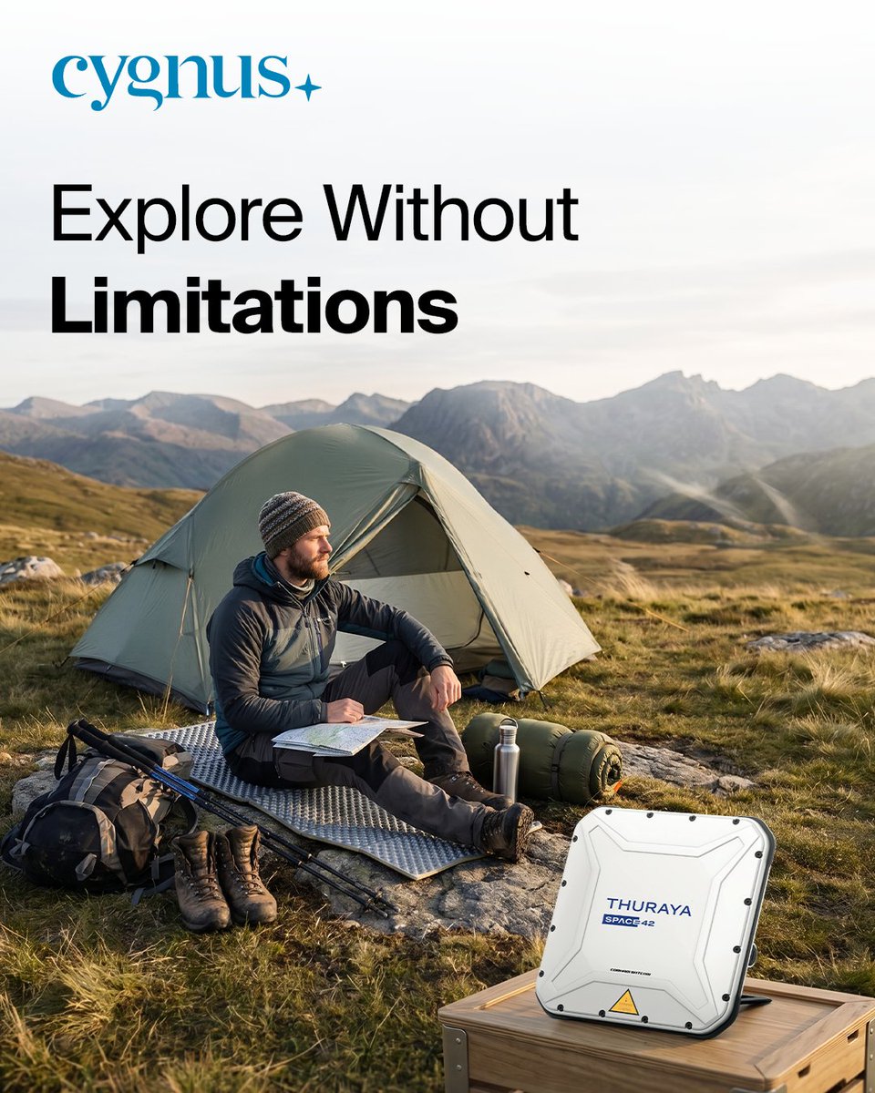 CygnusTelecom's tweet photo. Wherever the journey takes you, staying connected should feel effortless.

From off-grid adventures to remote field operations, the Thuraya IP NEO C keeps communication within reach when traditional networks fall short.

Built to move with you, wherever you go.

#Thuraya #Cygnus https://t.co/zXVS2nYDmS