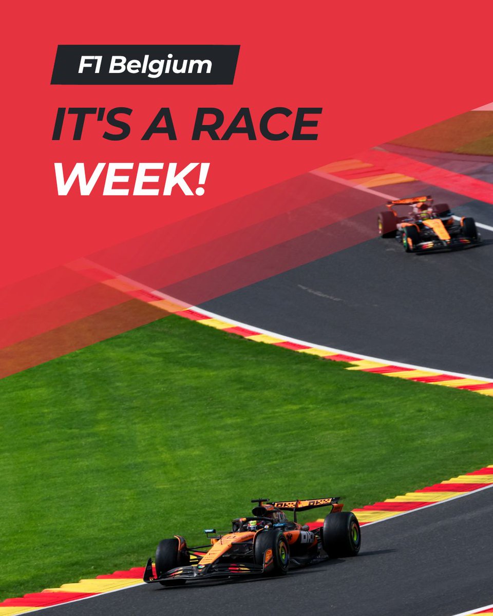 ticketsgp's tweet photo. 🏁 IT'S F1 RACE WEEK! 🇧🇪

Formula 1 returns to the legendary Circuit de Spa-Francorchamps for the Belgian Grand Prix this weekend! 🔥 

#F1 #TicketsGP https://t.co/LKz2ZN3Z94