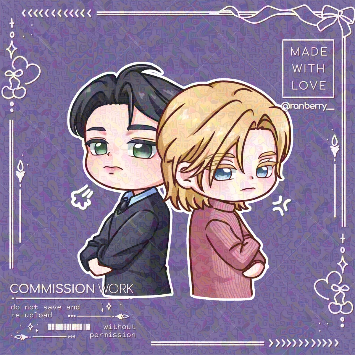 Ranberry__'s tweet photo. ✨Commission Result ✨ 

thankyou so much for the order! 

My commissions are still open for local and inter! please feel free to DM me if you're interested 📷 ✨

#PLAVE #NOAH #HAMIN #chibicon https://t.co/zkvDP6nlMD