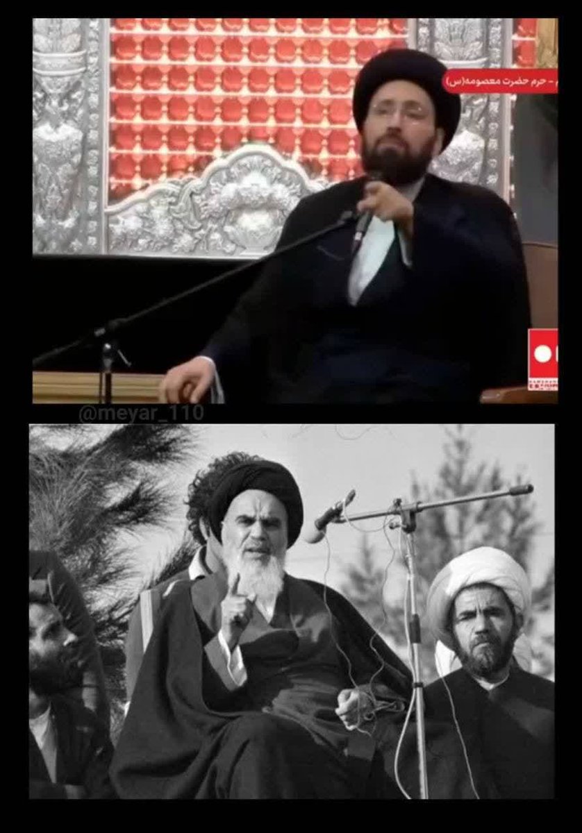 hossein1059's tweet photo. سیدعلی خمینی در قم باعث شده مردم انقلابی خیلی نظر مثبتی داشته باشن نسبت به ایشان و این تصاویر رو منتشر کنن و بنویسن:
دست خدا عیان شد
خمینی هم جوان شد
#خمینی_جوان https://t.co/ac0H4nGtLj