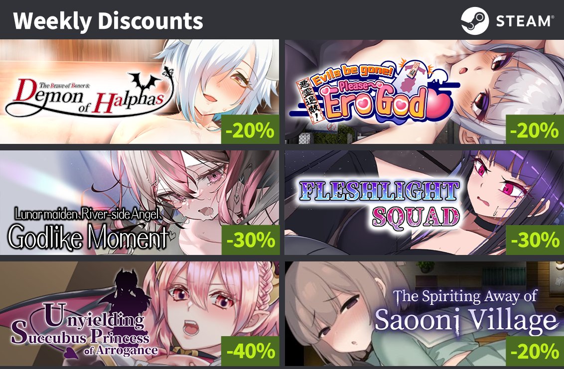 072Project's tweet photo. Limited-Time Discounts on Steam🎮Check It Now (*´Д`)つ
https://t.co/hIVokOcPLS
#Steam #072Project #Sale #WeeklyDiscount https://t.co/uRQ8qFX3Uu