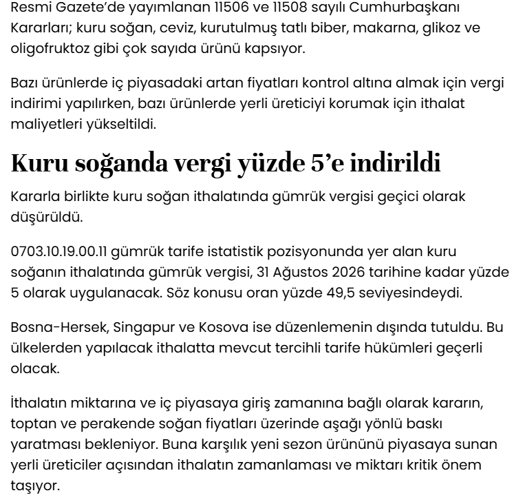 inanmutlu1's tweet photo. İşte tarım böyle yok edilir. 

Kuru soğana muhtaç kalmayalım diye kuru soğandaki  ithalat vergisi 31 Ağustos'a kadar yüzde 49,5'dan yüzde 5'e düşürüldü. https://t.co/zgF066ifH7