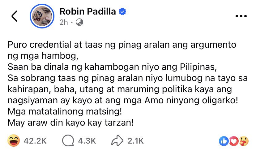dickziemilo's tweet photo. One's education is not to blame for poverty. That is the fault of those who steal, those who buy votes, and those who enrich themselves while in office. If we were to remove everyone with a degree tomorrow, would things improve? No.

#DDS #politicsph https://t.co/iF3fqJhrkl
