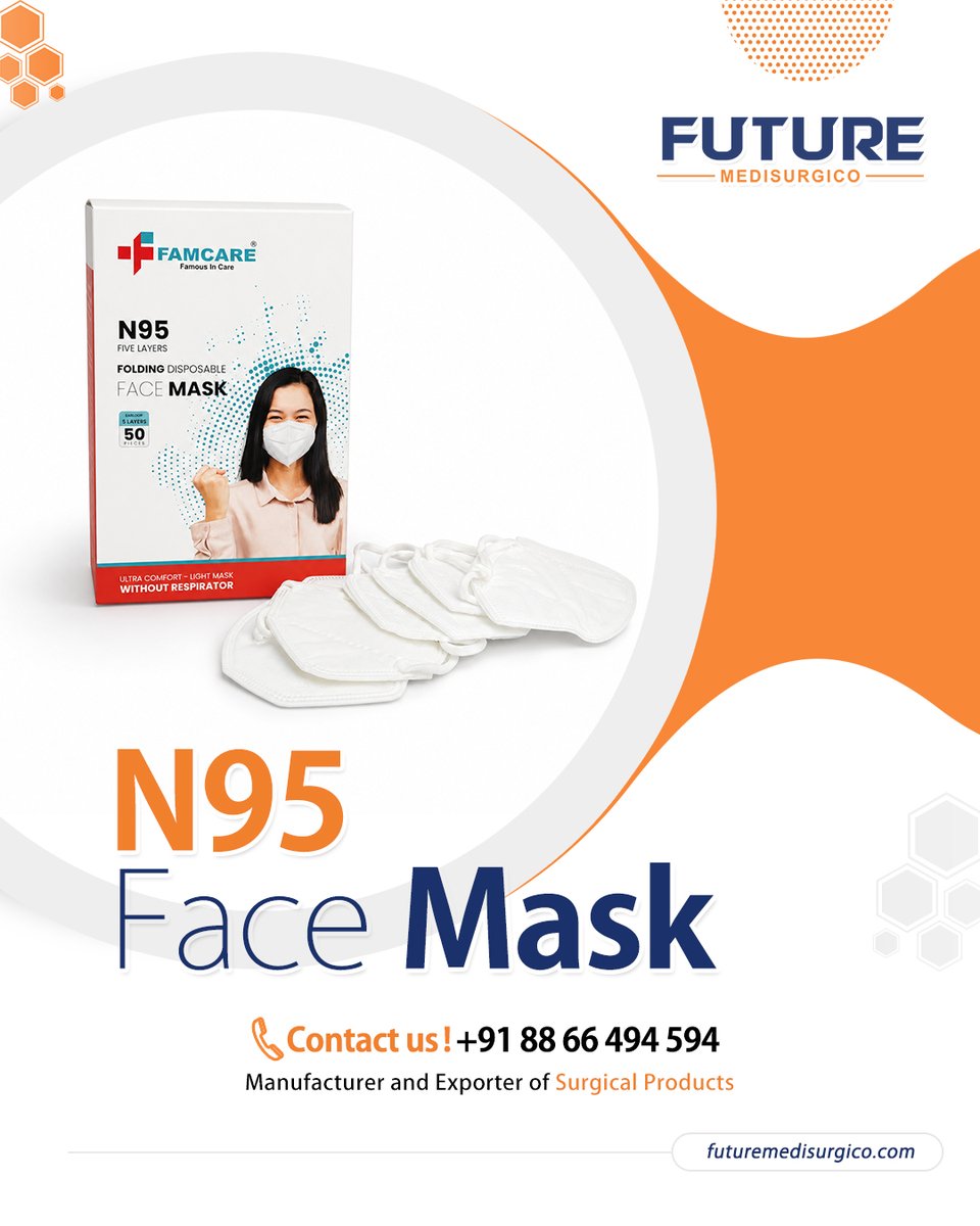 futuremedisurg's tweet photo. Every Breath Deserves Better Protection.
 
Experience dependable protection with #FutureMedisurgico #N95FaceMasks, engineered for high filtration efficiency, a secure fit, and lasting comfort.
 
📞 Contact us: +91 88 66 494 594

Visit us: https://t.co/KETUybyQn2 https://t.co/LuSNZRT1mo