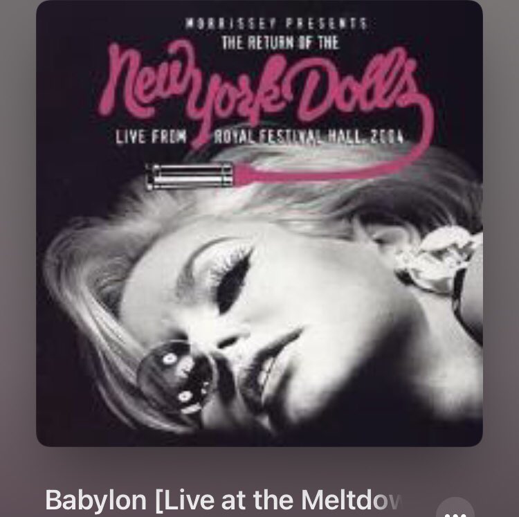 ryunosuke_h's tweet photo. #Nowplaying 
Babylon [Live at the Meltdown Festival, Royal Festival Hall, London, 2004] - 
New York Dolls 
(Morrissey Presents: The Return of The New York Dolls: Live from Royal Festival Hall, 2004) 
#ArthurKane #ArthurKillerKane #punk #00s 
#MeltdownFestival #RoyalFestivalHall https://t.co/uKOIYHBnl2
