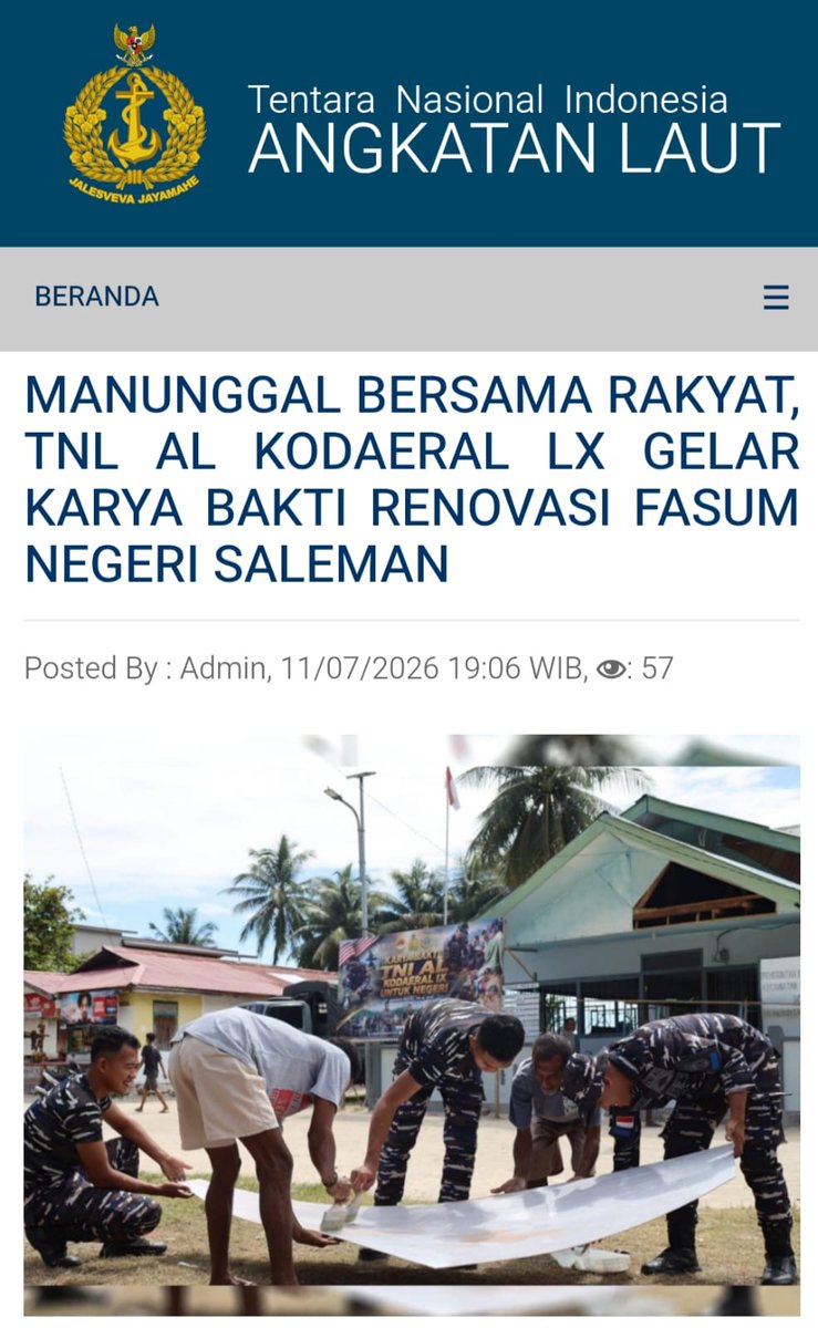 Widdyaptrii's tweet photo. Di kawasan 3T, Prajurit TNI turun langsung membuat akses jalan setapak menjadi jalan pedesaan yang pantas digunakan kendaraan bermotor.
Bekerja Berkarya Berbakti https://t.co/gRnAiYDdmN